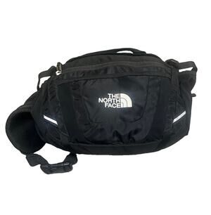 The North Face Black Lumbar Pack Waist Sling Hiking Travel Fanny Pack EUC